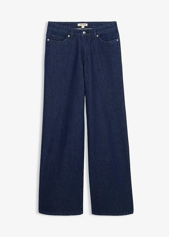 Jean large, taille mi-haute, bonprix