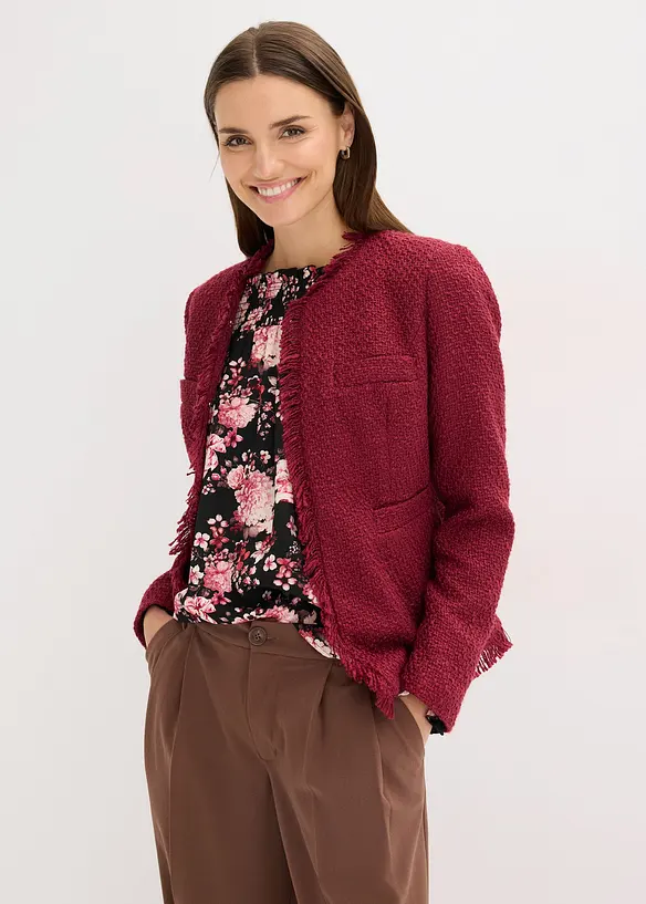 Veste en maille bouclette, bonprix