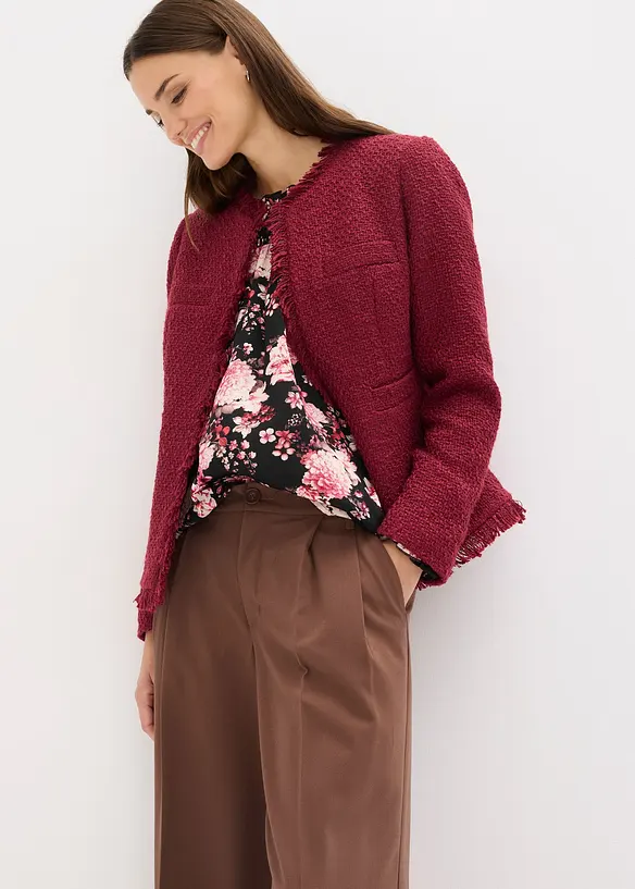 Veste en maille bouclette, bonprix