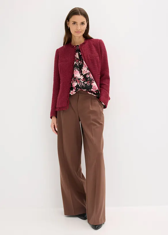 Veste en maille bouclette, bonprix