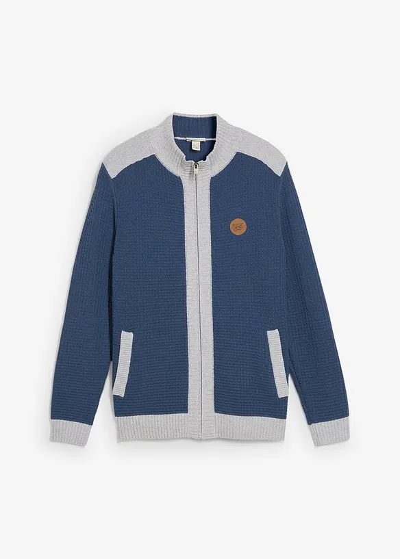 Veste en grosse maille à col montant, bonprix