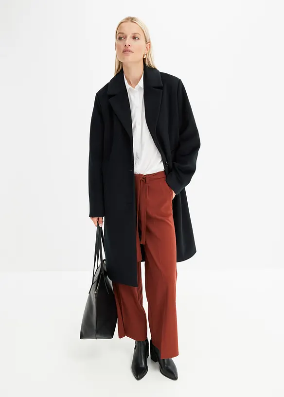 Manteau court aspect laine, bonprix