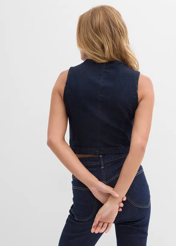 Gilet sans manches en jean, bonprix