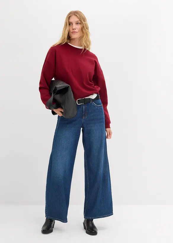 Sweat oversize 100% coton, bonprix