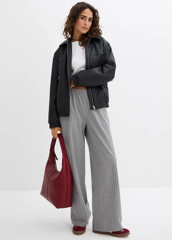 Pantalon fluide à taille élastiquée, bonprix