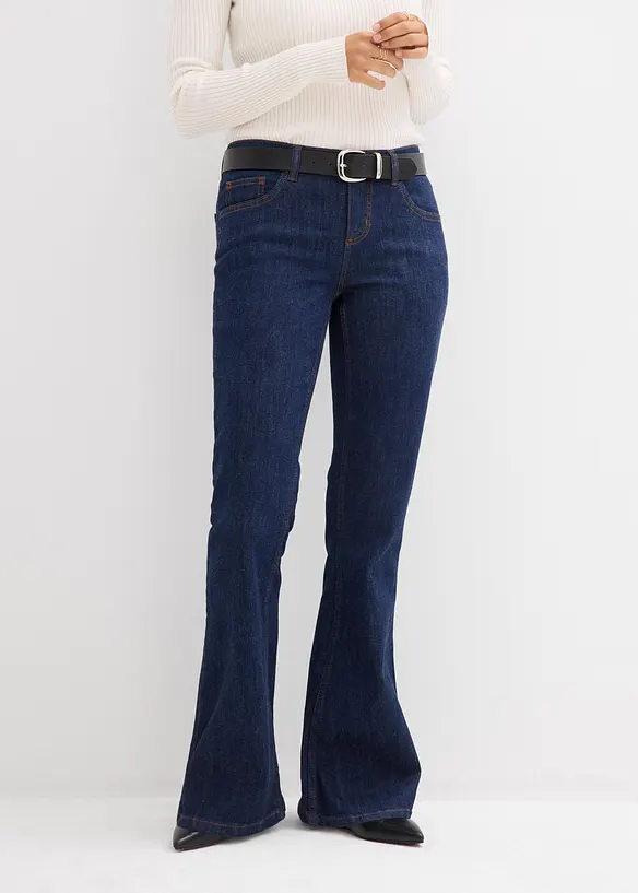 Jean flare taille mi-haute, bonprix