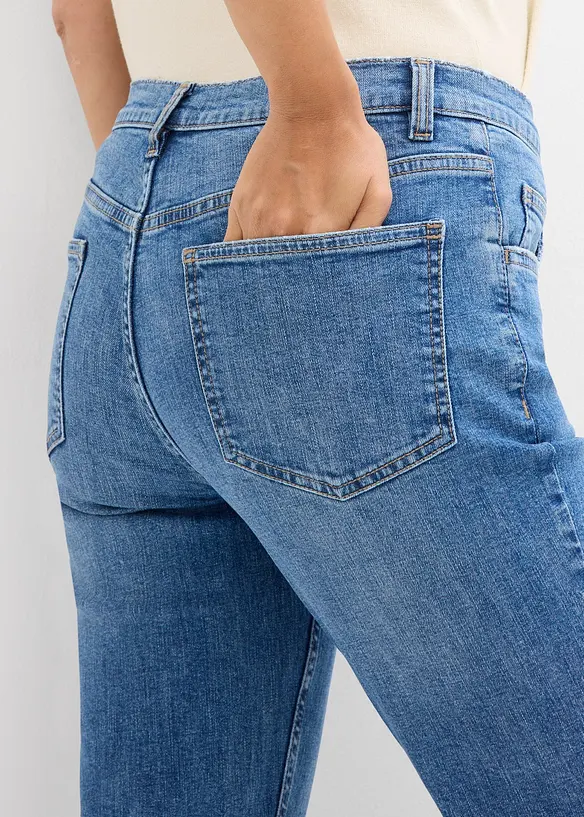 Jean flare taille mi-haute, bonprix