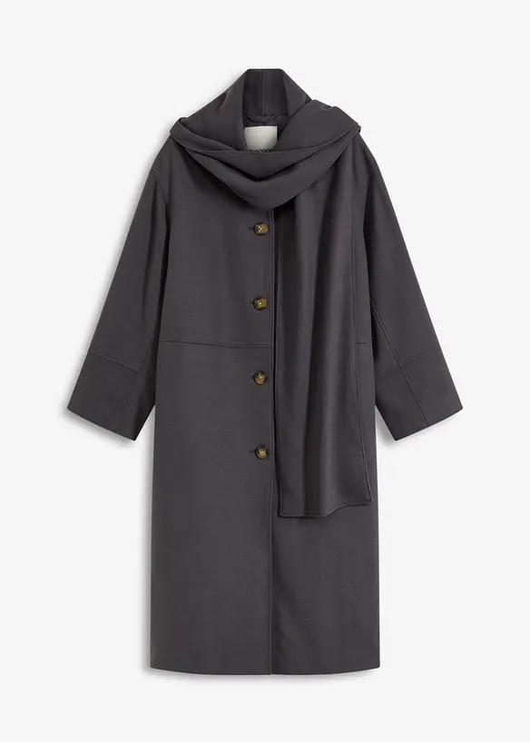 Manteau doux et oversize, viscose mélangée, bonprix