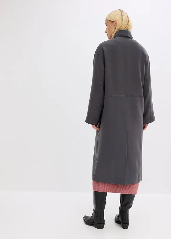 Manteau doux et oversize, viscose mélangée, bonprix