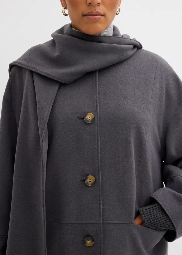 Manteau doux et oversize, viscose mélangée, bonprix