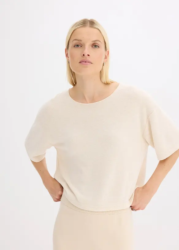 T-shirt court et boxy, bonprix