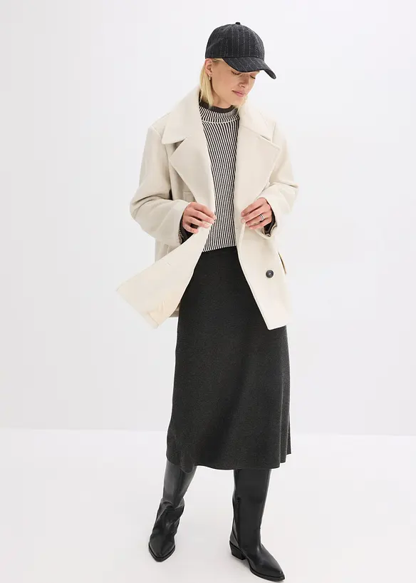 Veste caban aspect laine, bonprix