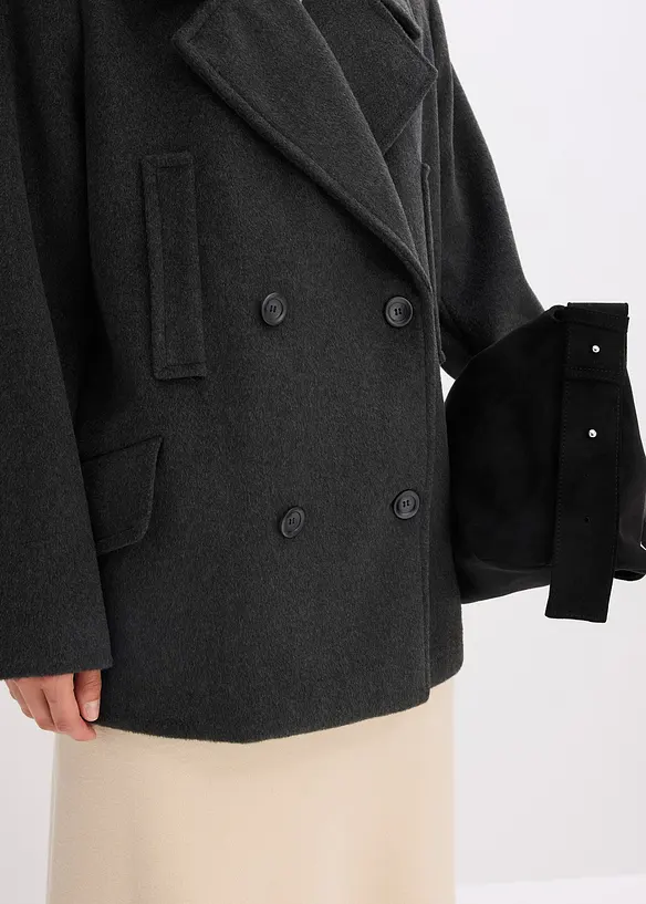 Veste caban aspect laine, bonprix