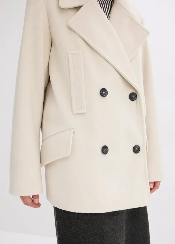 Veste caban aspect laine, bonprix