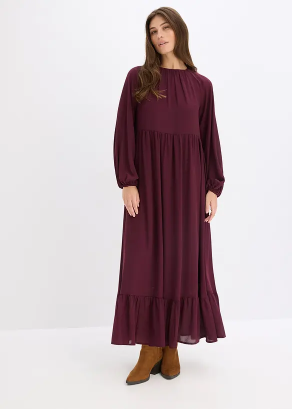 Robe longue en mousseline, bonprix