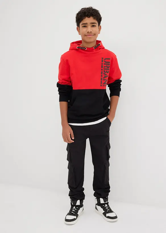 Sweat à capuche 100% coton, bonprix