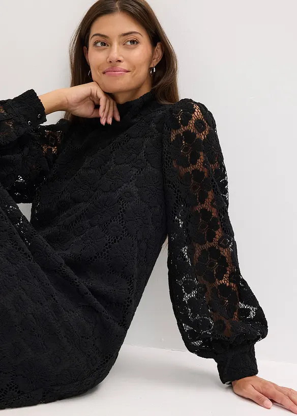 Robe mini en dentelle, bonprix