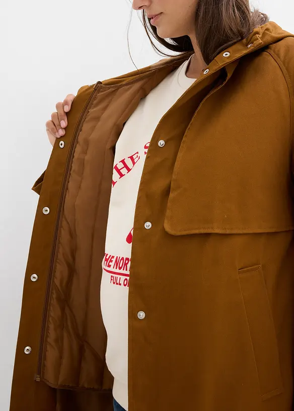 Manteau de grossesse et de portage déperlant 6-en-1 avec gilet intérieur amovible, bonprix
