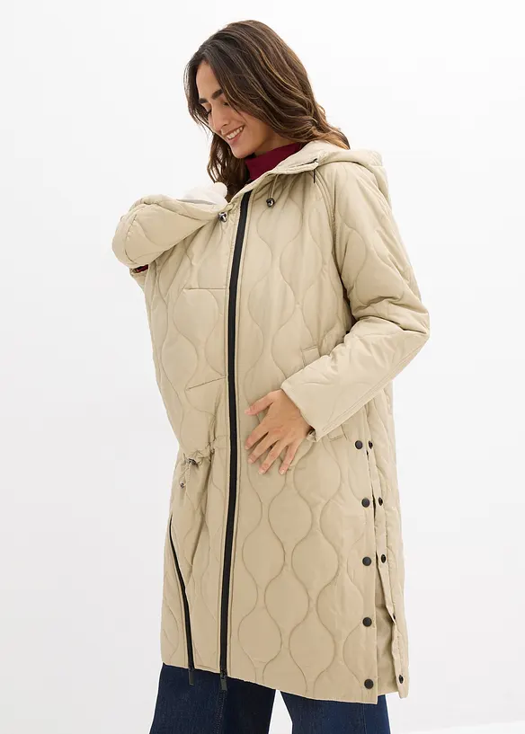 Manteau matelassé de grossesse et de portage 3-en-1, moyennement chaud, bonprix