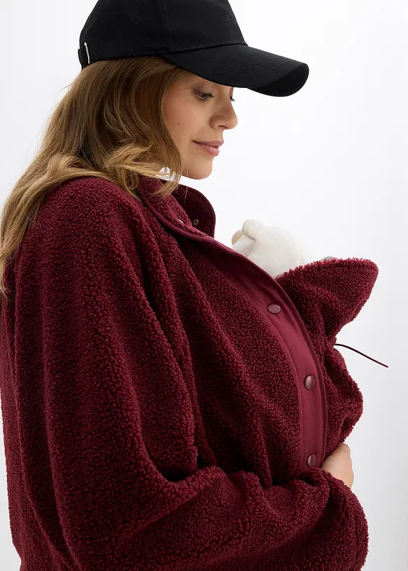 Veste de grossesse et de portage 3en1 en polaire peluche, bonprix