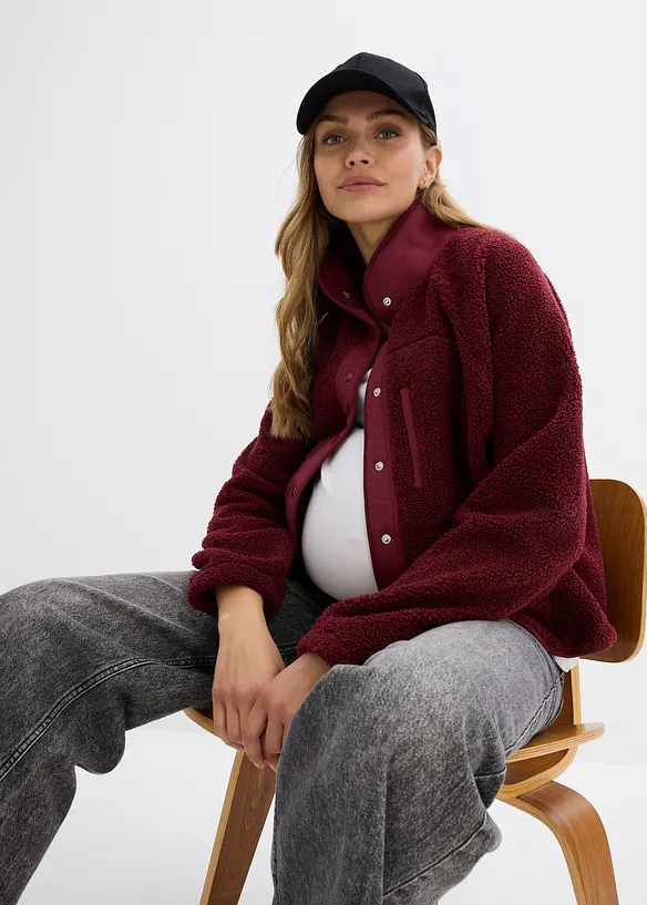 Veste de grossesse et de portage 3en1 en polaire peluche, bonprix