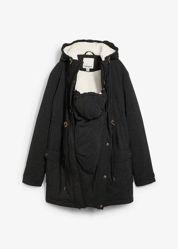 Veste de grossesse et de portage 3en1 avec doublure peluche, bonprix