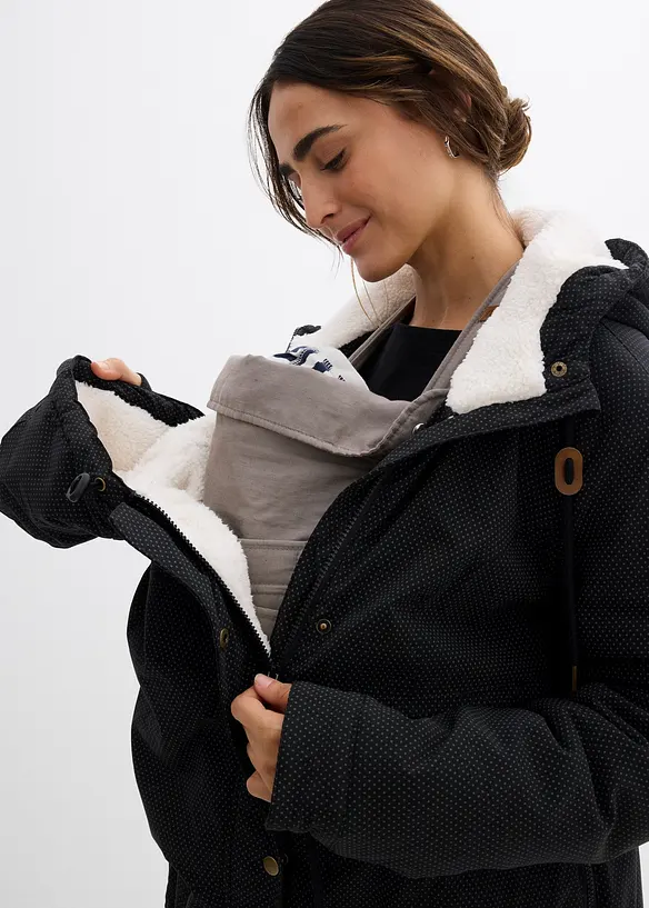 Veste de grossesse et de portage 3en1 avec doublure peluche, bonprix