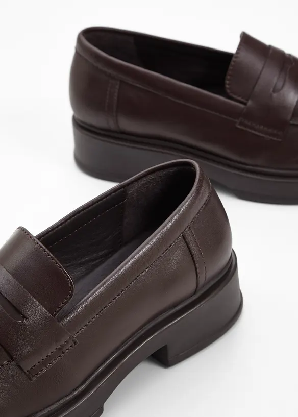 Mocassins en cuir, bonprix