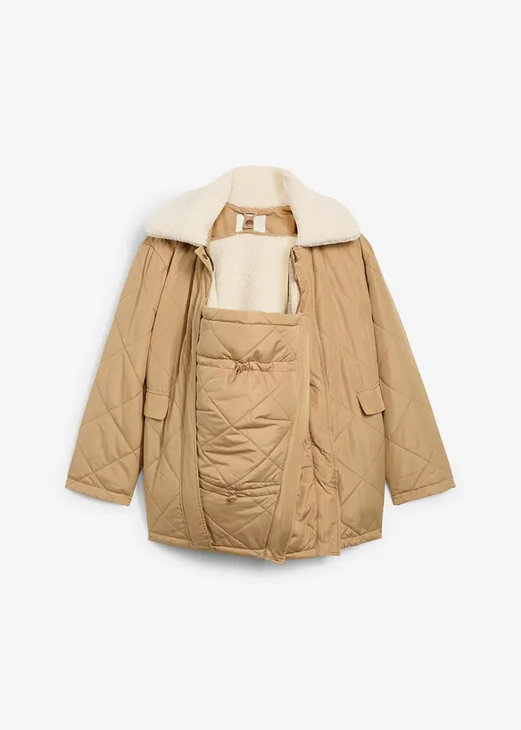 Parka de grossesse et de portage 6-en-1 avec gilet sans manches amovible, bonprix