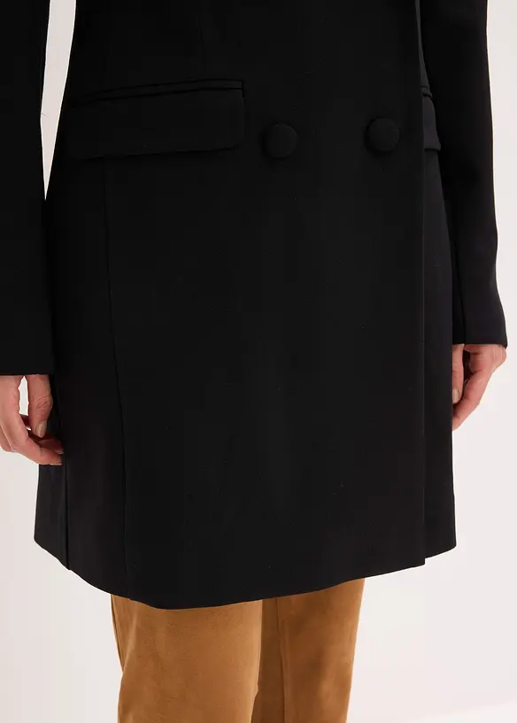 Blazer long en jersey milano, bonprix
