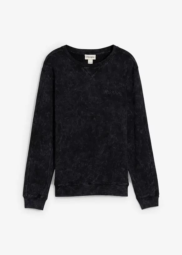 Sweat-shirt aspect délavé, 100% coton, bonprix