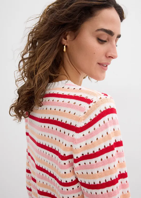 T-shirt en maille rayé, bonprix