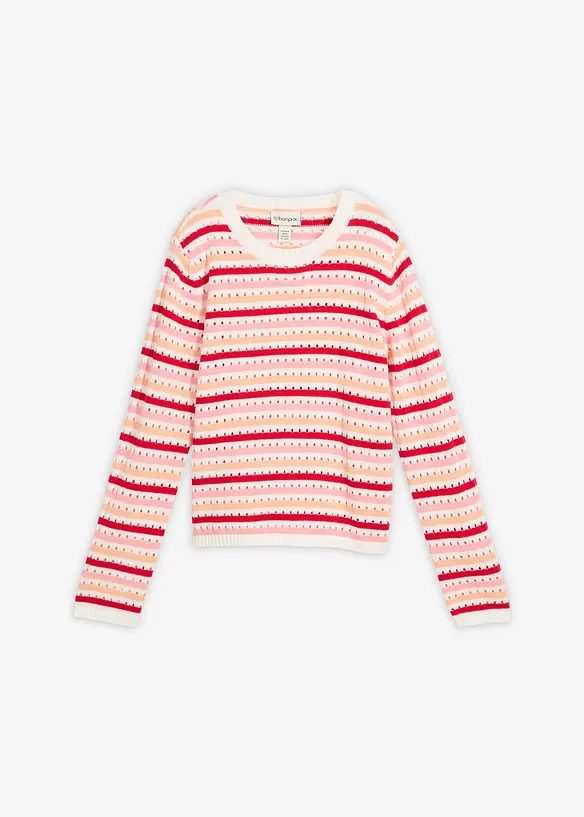 T-shirt en maille rayé, bonprix