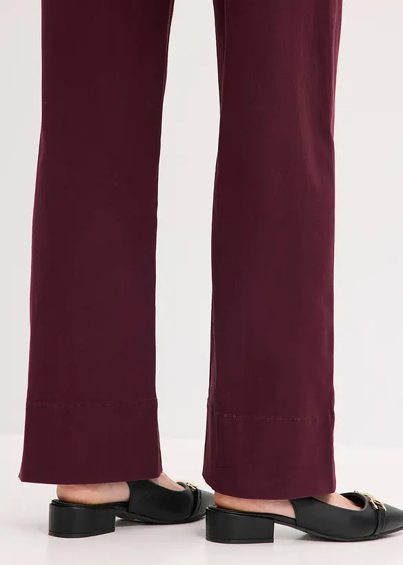 Pantalon en twill avec passepoil et poche gilet, bonprix