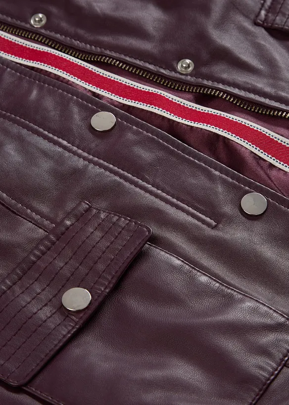 Veste en cuir nappa d’agneau, bonprix