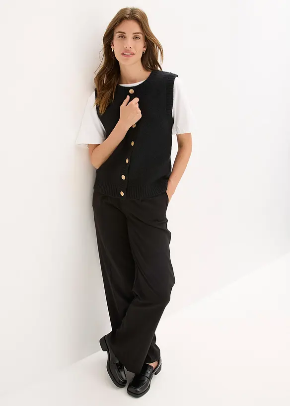 Gilet sans manches en maille, bonprix