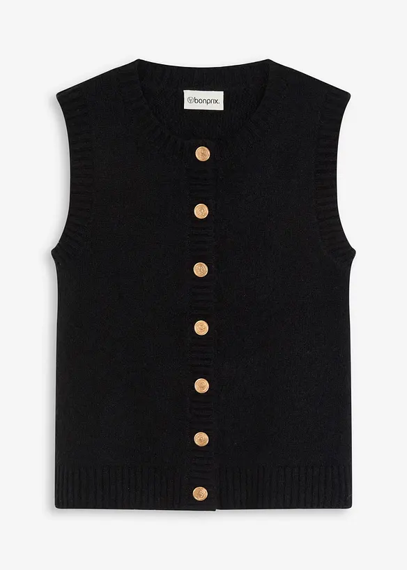 Gilet sans manches en maille, bonprix