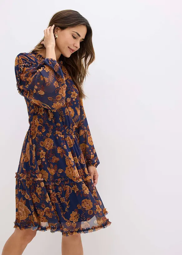 Robe-tunique en mesh doux, bonprix