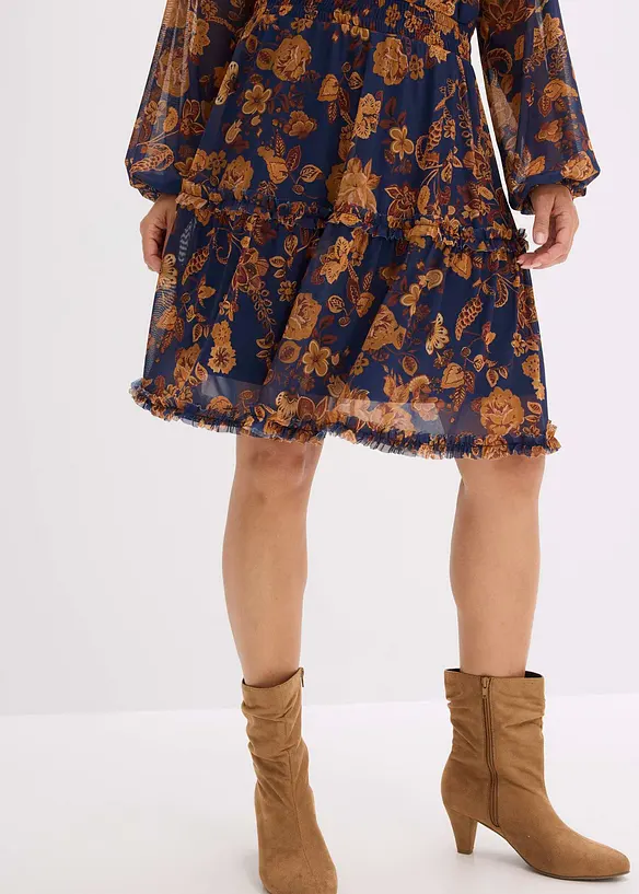 Robe-tunique en mesh doux, bonprix