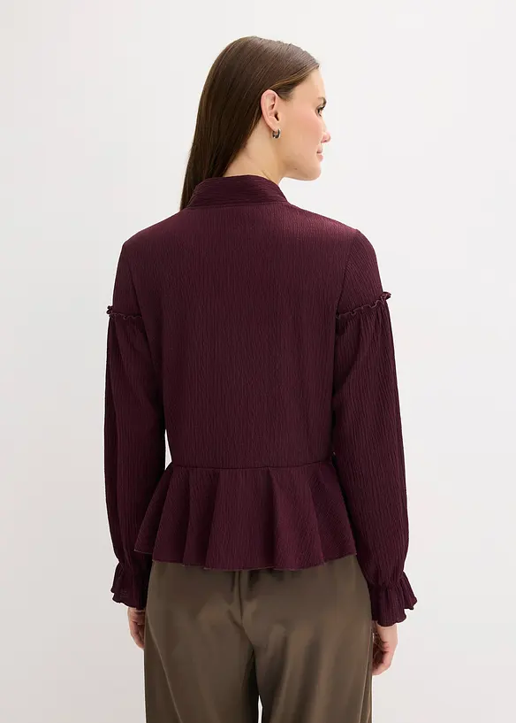 Blouse en jersey texturé, bonprix