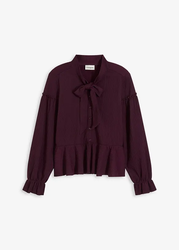 Blouse en jersey texturé, bonprix