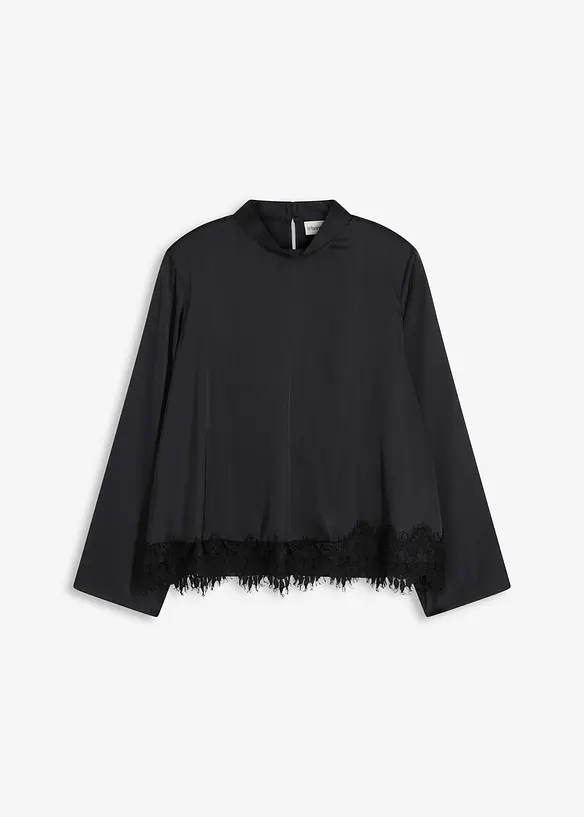 Blouse fluide en satin, bonprix