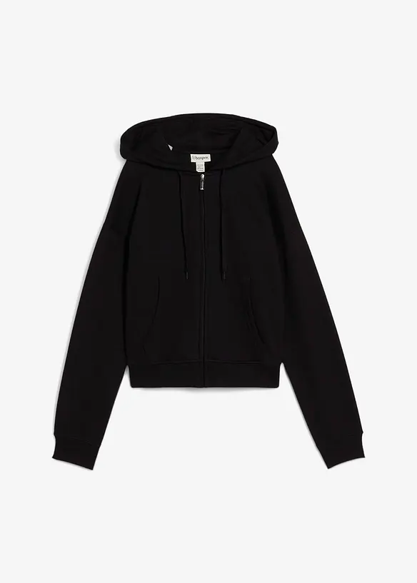 Sweat zippé en éponge douce, bonprix