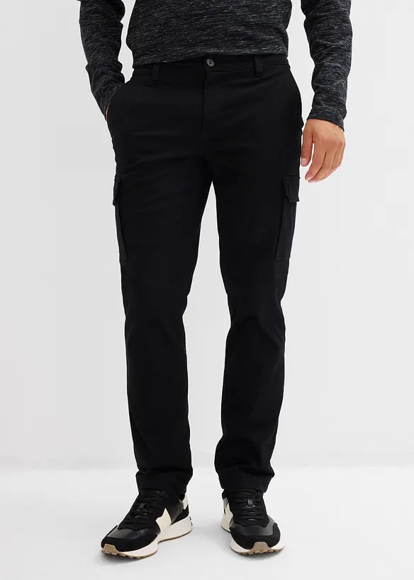 Pantalon cargo thermique Regular, extensible, droit, bonprix