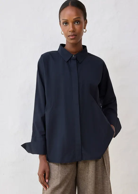 Chemisier en coton et soie, bonprix