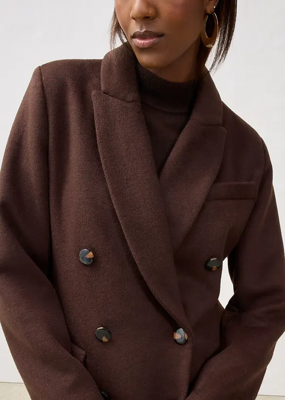 Manteau blazer en laine majoritaire, bonprix