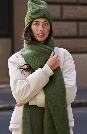Femme - Bonnet - kaki foncé