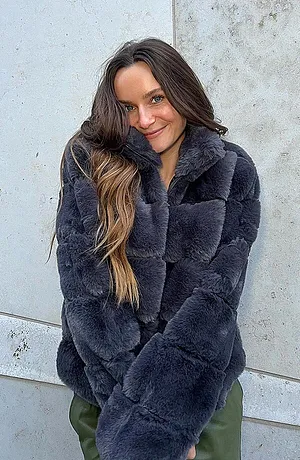 Femme - Veste zippée - anthracite