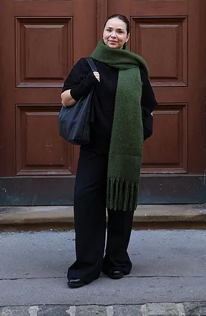 Femme - Pull oversize en maille torsadée - noir