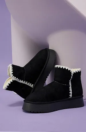 Enfant - Boots à plateforme - noir